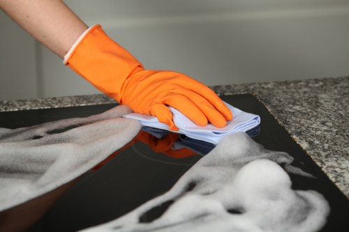 Professional after builders cleaning in a Putney home after renovation