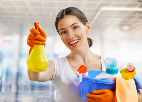 Kitchen appliance and residue cleaning as part of a deep clean