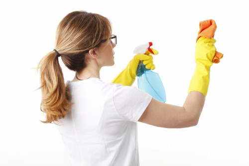 Deep cleaning team maintaining safe access and controlled work areas
