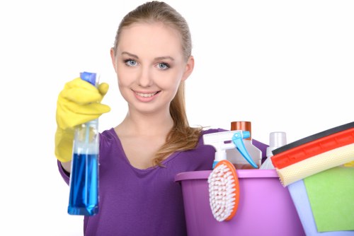 Thorough deep clean in a Putney kitchen and bathroom setting